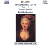Haydn : Quatuors à cordes Op. 71, n° 1, 2 et 3