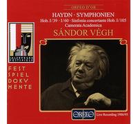 Haydn : Symphonies n° 39 et 60 - Symphonie concertante, op. 84. Végh.