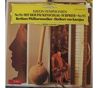 HAYDN SYMPHONY 94 & 93 - KARAJAN / BPO LP DG digital 410 649-1. VINYL LP (NOT CD)