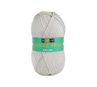 Hayfield Bonus Aran - Ovillo de lana, color gris perla (615), 100 g