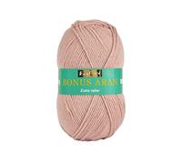Hayfield Bonus Aran Ovillo de lana, color rosa ostra (614), 100 g