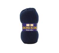 Hayfield - Lana de Tejido Doble Bonus DK (100 g), Hilo, Azul Marino, 19 x 9 x 9 cm