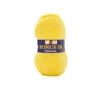 Hayfield - Lana de Tejido Doble Bonus DK (100 g), Hilo, Bright Lemon, 19 x 9 x 9 cm