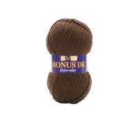Hayfield - Lana de Tejido Doble Bonus DK (100 g), Hilo, Chocolate, 19 x 9 x 9 cm