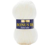 Hayfield - Lana de Tejido Doble Bonus DK (100 g), Hilo, Crema, 19 x 9 x 9 cm