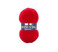 Hayfield - Lana de Tejido Doble Bonus DK (100 g), Hilo, Ladybird, 19 x 9 x 9 cm