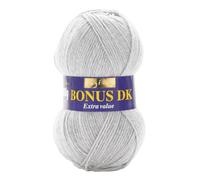 Hayfield - Lana de Tejido Doble Bonus DK (100 g), Hilo, Light Grey Mix, 19 x 9 x 9 cm