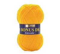 Hayfield - Lana de Tejido Doble Bonus DK (100 g), Hilo, Sunflower, 19 x 9 x 9 cm