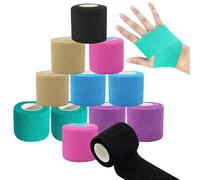 HAYGEM 12 Piezas Coloridas Tape Crossfit, No Tejidas Esparadrapo Deportivo, Desgarrables con la Mano Venda Autoadhesiva, para Uso Diario en Nudillos, Muñecas, Dedos y Otras Partes del Cuerpo
