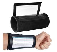 HAYGEM Pulseras de Sóftbol con 2 Paper Cards Transparent Cover Tactical Teaching Board, Football Wristcoach Playbook con Velcro, Pulsera de Manual Táctico Reutilizable, para Rugby, Softball, Tenis