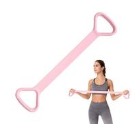 HAYGEM Rosa Tensores para Brazos a Forma di 8, Bandas Elasticas Fitness con Manici, Resistance Bands Esercizio per le Spalle, Fasce Elastiche per Yoga, Pilates, Stretching e Uso in Palestra