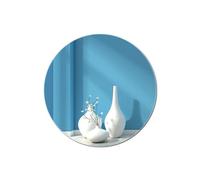 HayLEa Espejo acrílico redondo de 40 cm, ligero, reflectante, sin marco, para decoración elegante del hogar y paredes decorativas únicas de galería