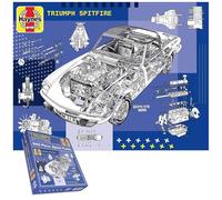 Haynes Triumph Spitfire - Rompecabezas de 1000 piezas - Coche deportivo británico clásico 1962-1980 | Obra de arte técnica detallada | Regalo icónico de Roadster abierto para entusiastas de los