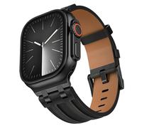HAYONLIY Correa de piel compatible con Apple Watch 49 mm, 46 mm, 45 mm, 44 mm, 42 mm, correa de repuesto para iWatch 11, 10, 9, 8, 7, 6, 5, 4, 3, 2, 1, SE 3 2 1, Ultra 3 2 1, Ultra 3 2 1 Men, El cuero