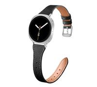 HAYONLIY Correa de piel fina compatible con Samsung Galaxy Watch 8, 40 mm, 44 mm, Galaxy Watch 8 Classic 46 mm, pulseras de piel auténtica para hombres y mujeres, Sin metal