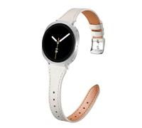 HAYONLIY Correa de piel fina compatible con Samsung Galaxy Watch 8, 40 mm, 44 mm, Galaxy Watch 8 Classic 46 mm, pulseras de piel auténtica para hombres y mujeres, Sin metal