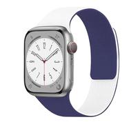 HAYONLIY Correa de silicona magnética compatible con Apple Watch 42 mm, 44 mm, 45 mm, 46 mm, 49 mm, mujer, doble color, fuerte, correa de repuesto deportiva para iWatch 11 10 9 8 7 6 5 4 3 2 1 SE