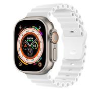 HAYONLIY Ocean Silicone Strap Compatible with Apple Watch 46mm 49mm 45mm 44mm 42mm Sport Breathable Waterproof Adjustable Strap for iWatch Ultra/Ultra 2 Series SE 10 9 8 7 6 5 4 3 2 1 Men Women
