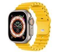 HAYONLIY Ocean Silicone Strap Compatible with Apple Watch 46mm 49mm 45mm 44mm 42mm Sport Breathable Waterproof Adjustable Strap for iWatch Ultra/Ultra 2 Series SE 10 9 8 7 6 5 4 3 2 1 Men Women
