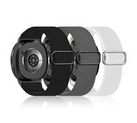 HAYONLIY Pack de 3 pulseras de nailon compatibles con Samsung Galaxy Watch 8 Strap 40 mm 44 mm/Galaxy Watch 8 Classic 46 mm, tejido elástico deportivo pulseras para mujeres y hombres