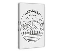 Haystacks Cumbria Lake District - Póster en lienzo para decoración de dormitorio, oficina, habitación, regalo, 30 x 45 cm