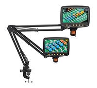 Hayve Soporte de Brazo de microscopio, Soporte de Metal Ajustable con Abrazadera y Base de Ojal, Soporte de microscopio de Monedas, Compatible con el Modelo DM4 DM9 MS2 MS1 MS3 y la mayoría de