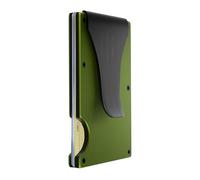 Hayvenhurst Cartera para hombre, diseño reinventado, delgada, minimalista y sin costuras, bloquea escáneres RFID con un clip para dinero (oliva mate), Oilva mate