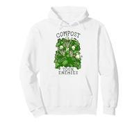 Haz abono para Tus Enemigos, Divertida jardinería, Esqueleto gótico, Jardinero Sudadera con Capucha