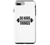 Haz Cosas difíciles Entrenamiento Motivación Fitness Barbell Carcasa para iPhone 7 Plus/8 Plus