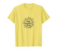 Haz Cosas Hermosas: inspiración artística Camiseta, Hombre, Limón, S