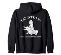 Haz Cosas Que asustan a tu Familia Humor Divertido Croc Rider Sudadera con Capucha