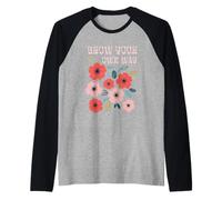 Haz Crecer tu Propia Manera: inspiradora Camiseta Motivacional para Adolescentes Camiseta Manga Raglan