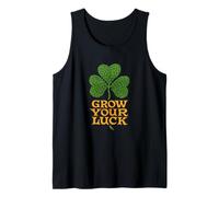 Haz Crecer tu Suerte Shamrock Spring Artwork Camiseta sin Mangas