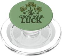 Haz Crecer tu Suerte Shamrock Spring Artwork PopSockets PopGrip para MagSafe