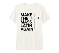 Haz de Nuevo la Cruz católica Tradicional en latín Camiseta Premium