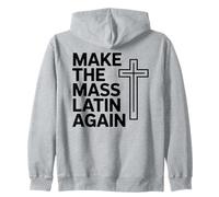 Haz de Nuevo la Cruz católica Tradicional en latín Sudadera con Capucha