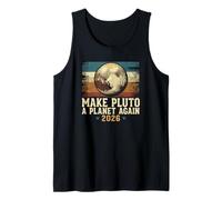 Haz de Plutón un Planeta de Nuevo 2026 Retro Science 9 Planetas Lover Camiseta sin Mangas