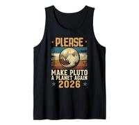 Haz de Plutón un Planeta Otra Vez 2026 Estilo de Mensaje de Carta Camiseta sin Mangas
