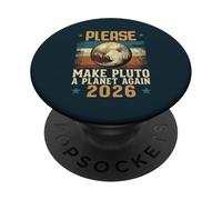 Haz de Plutón un Planeta Otra Vez 2026 Estilo de Mensaje de Carta PopSockets PopGrip Adhesivo