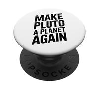 Haz de Plutón un Planeta Otra Vez - Retro PopSockets PopGrip Adhesivo