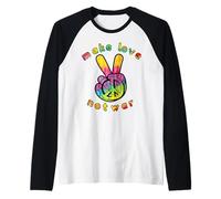Haz el Amor, no la Guerra Camiseta Manga Raglan