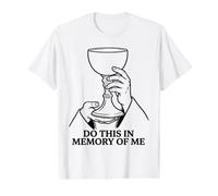 Haz Esto En Memoria De Mí Eucaristía Misa Católica Camiseta gráfica económica