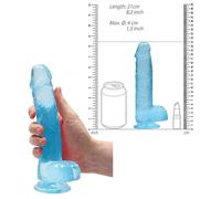 Haz grande realista pene falso con ventosa y testículos consolador vaginal anal