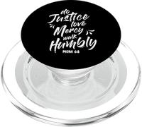 Haz Justicia Amor Misericordia Camina Humildemente Miqueas PopSockets PopGrip para MagSafe