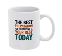 Haz Lo Mejor Que Puedas Hoy Taza Con Asa Taza De Café Porcelana Tazas 330Ml Para Hogar Amigo Capuchino