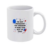 Haz Lo Mejor Que Puedas Hoy Taza Porcelana Taza De Café Cerámica Tazas 330Ml Para Cacao Oficina Leche