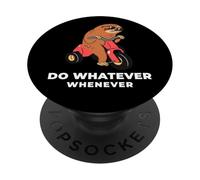 Haz lo Que Sea Cuando Quieras (Divertido gráfico de Perezoso Perezoso) PopSockets PopGrip Adhesivo