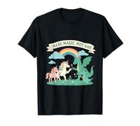 Haz Magia, no Guerra, Unicornio, dragón, Desfile por la Paz Camiseta