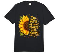 Haz más de lo Que te Hace Feliz Girasol Cita inspiradora Comfort Colors Adult Heavyweight T-Shirt