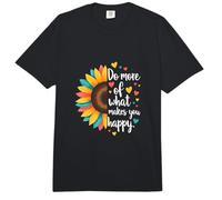 Haz más de lo Que te Hace Feliz Mensaje Inspirador de Girasol Comfort Colors Adult Heavyweight T-Shirt